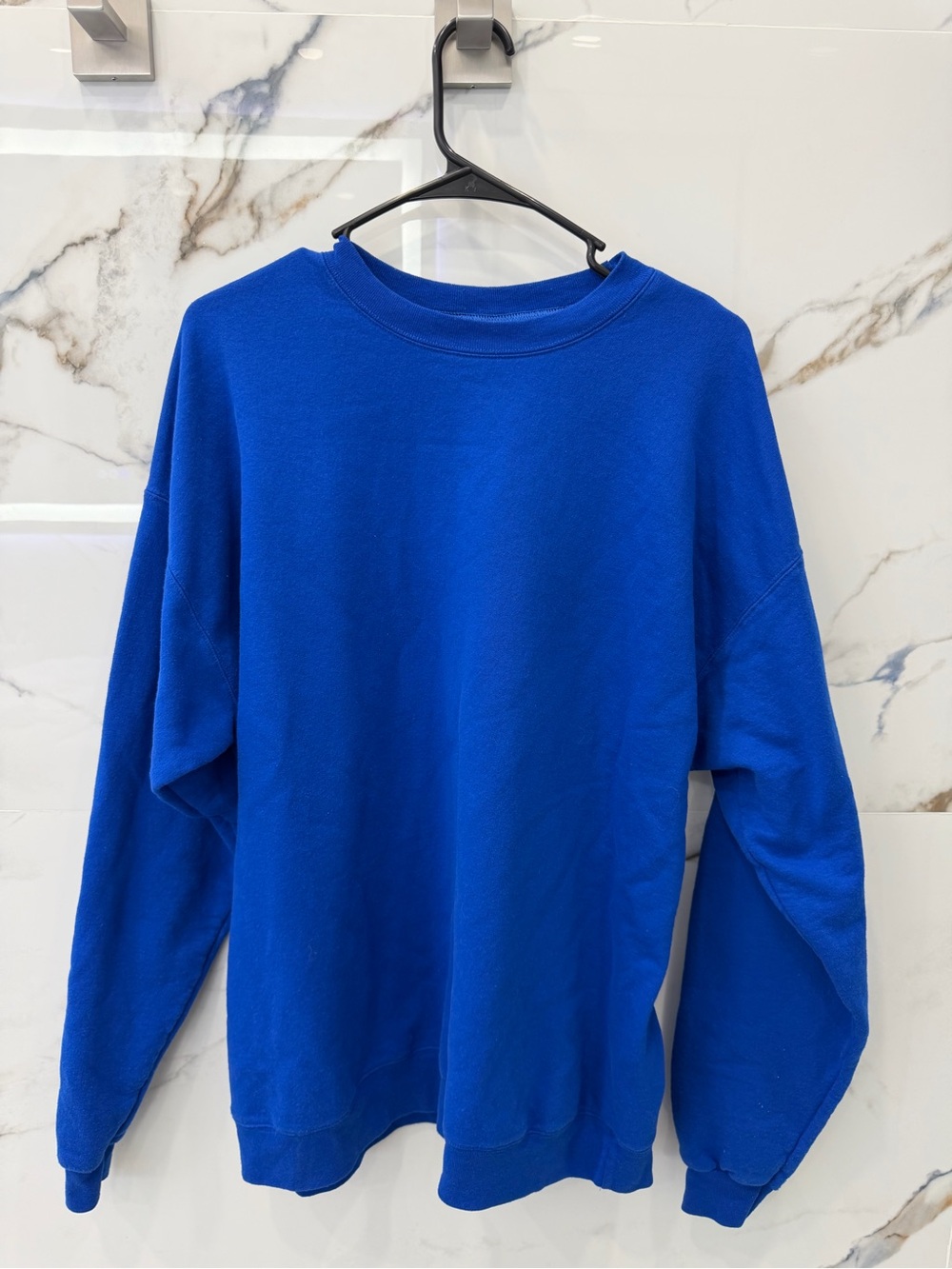 Hanes Royal Blue Crewneck Sweatshirt - Men's Pullover